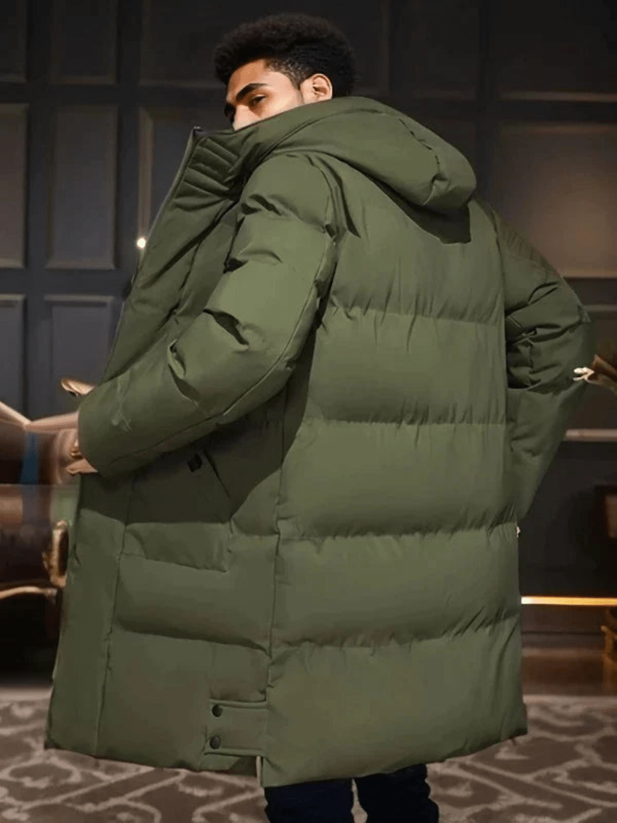 WinterHaven Warme Waterdichte Parka – Stijlvolle Lange Gevoerde Jas
