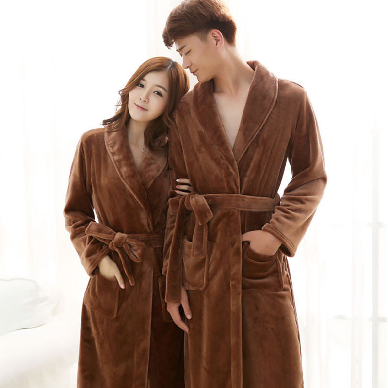 Winterzachte Unisex Badjas – Zachte Huisbadjas van Fleece en Flanel