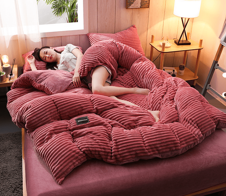 Ultiem Comfortabel Winterdekbedovertrek Gezellige Warmte