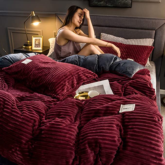 Ultiem Comfortabel Winterdekbedovertrek Gezellige Warmte