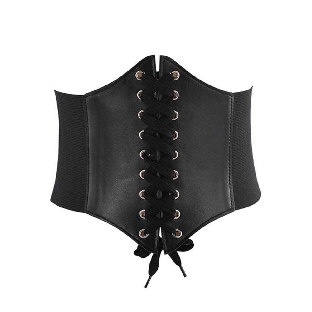 Elegante Vrouwen Cummerbund Korsetriem – Vetersluiting Tailleband voor een Stijlvolle Pasvorm