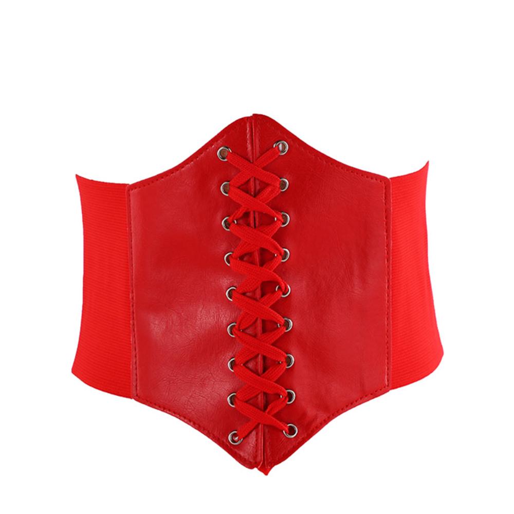 Elegante Vrouwen Cummerbund Korsetriem – Vetersluiting Tailleband voor een Stijlvolle Pasvorm