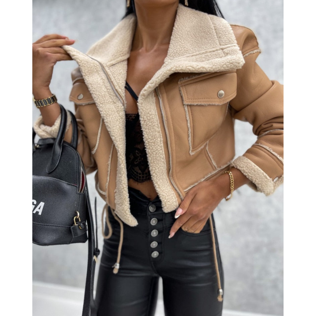 WinterGlow Dames Korte Jas – Trendy Warme Winterjas met Modern Snit