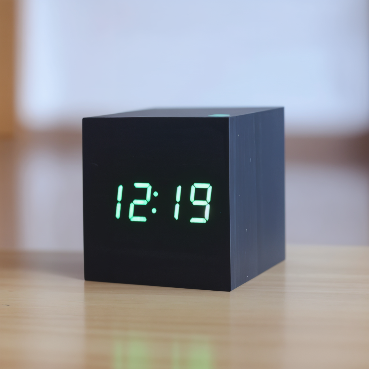 Elegante Digitale LED-klok van Hout