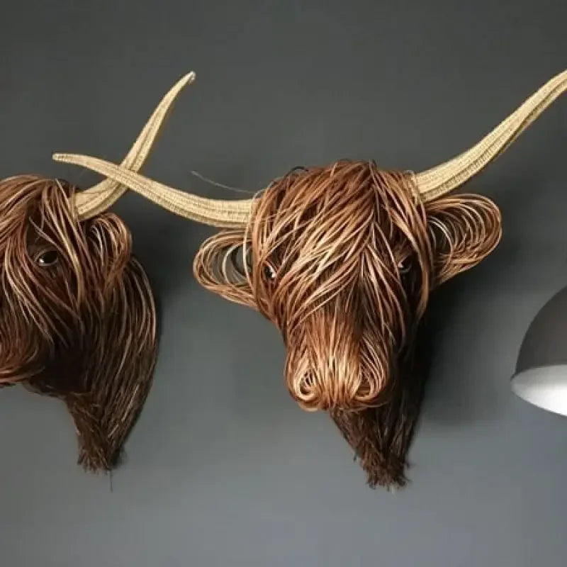 Frendorf Nature'sCow Handgemaakte Koe Wanddecoratie voor Natuur geïnspireerde Ruimtes