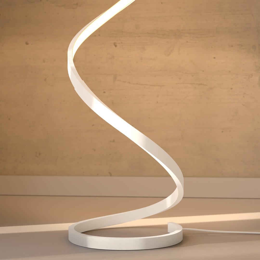 Sculpturale LED Vloerlamp – Moderne Spiraalvormige Designlamp