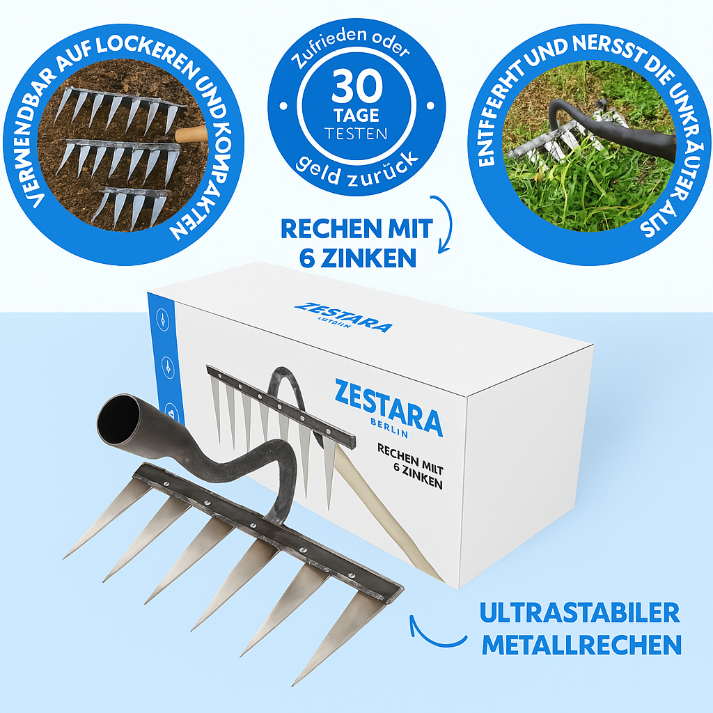 Zestara Luxe GardenMaster 7™ | Moeiteloos tuinieren met geavanceerde functies en stijl