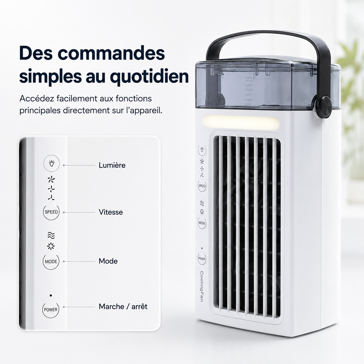 Persoonlijke draagbare airconditioner