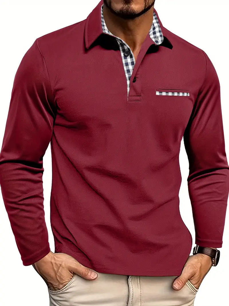 Chris | Heren Winter Lange Mouwen Polo-Shirt