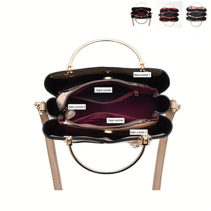 Luxe leren handtas voor dames | Klein