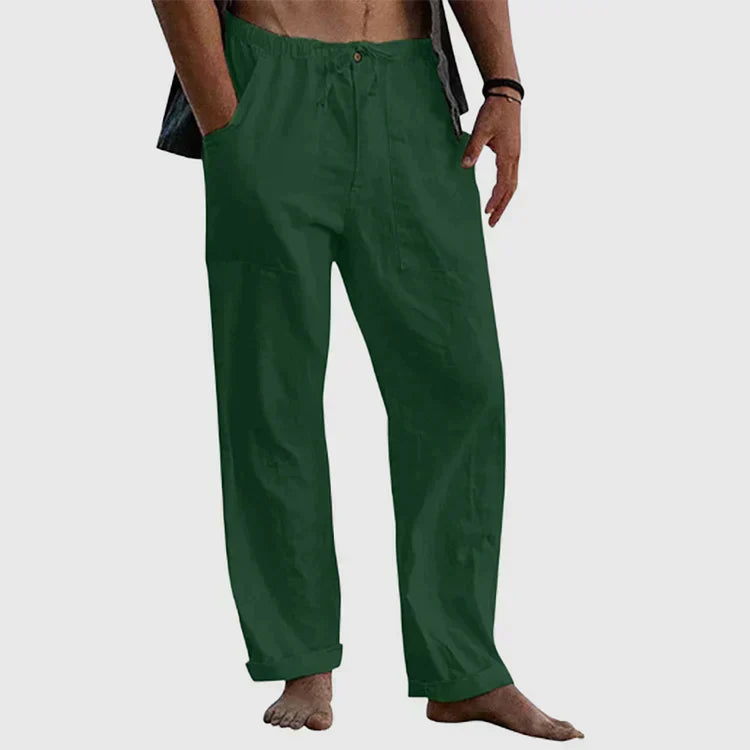Casual linnen broek voor mannen | Werk