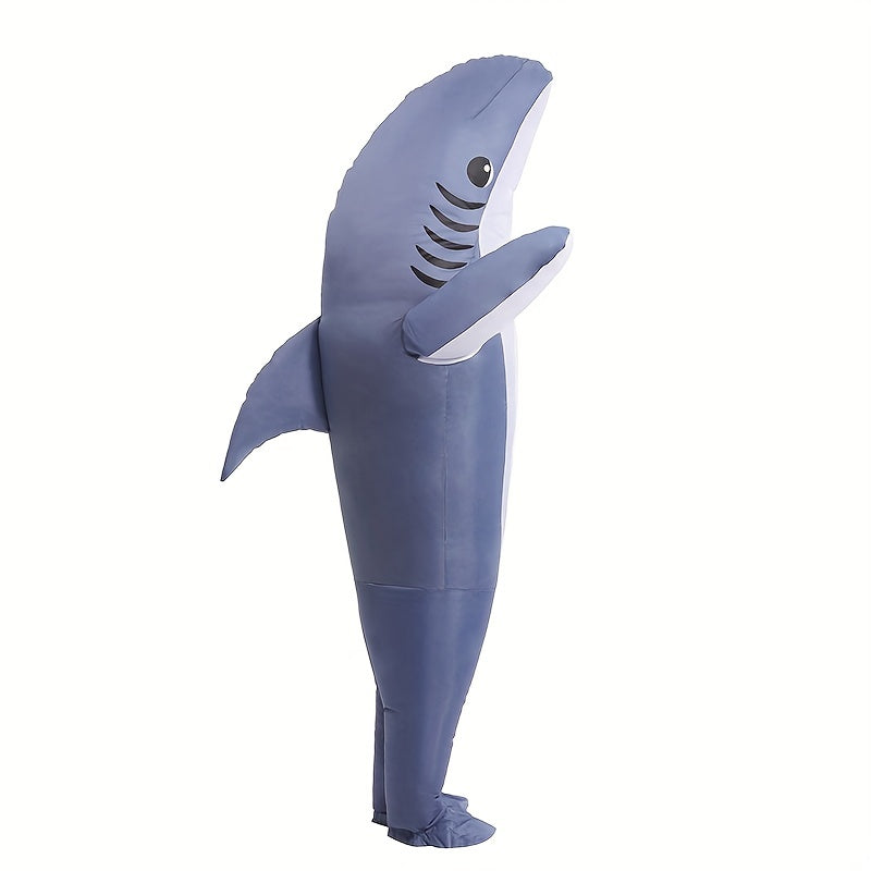 Unisex Opblaasbare Haai Halloween Kostuum | Grappig Volledig Lichaam