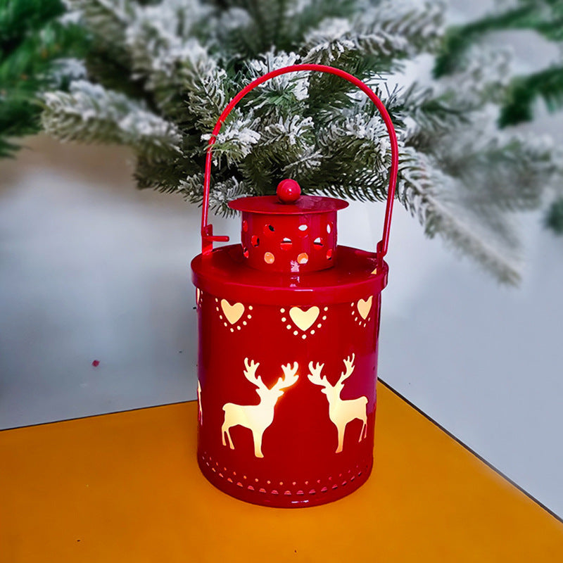 Elektronische Kerstkaars met Flikkerend LED Licht – Decoratieve IJzeren Kaars voor Binnen