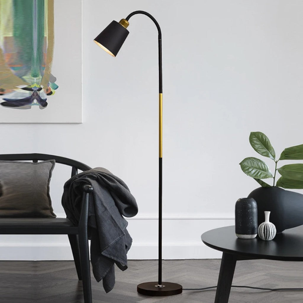 Verstelbare Vloerlamp met Richtbare Lampkop – Functionele Leeslamp