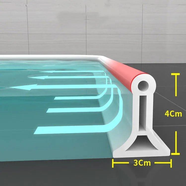 Flexibele waterretentiebarrière voor de douche – Eenvoudige installatie
