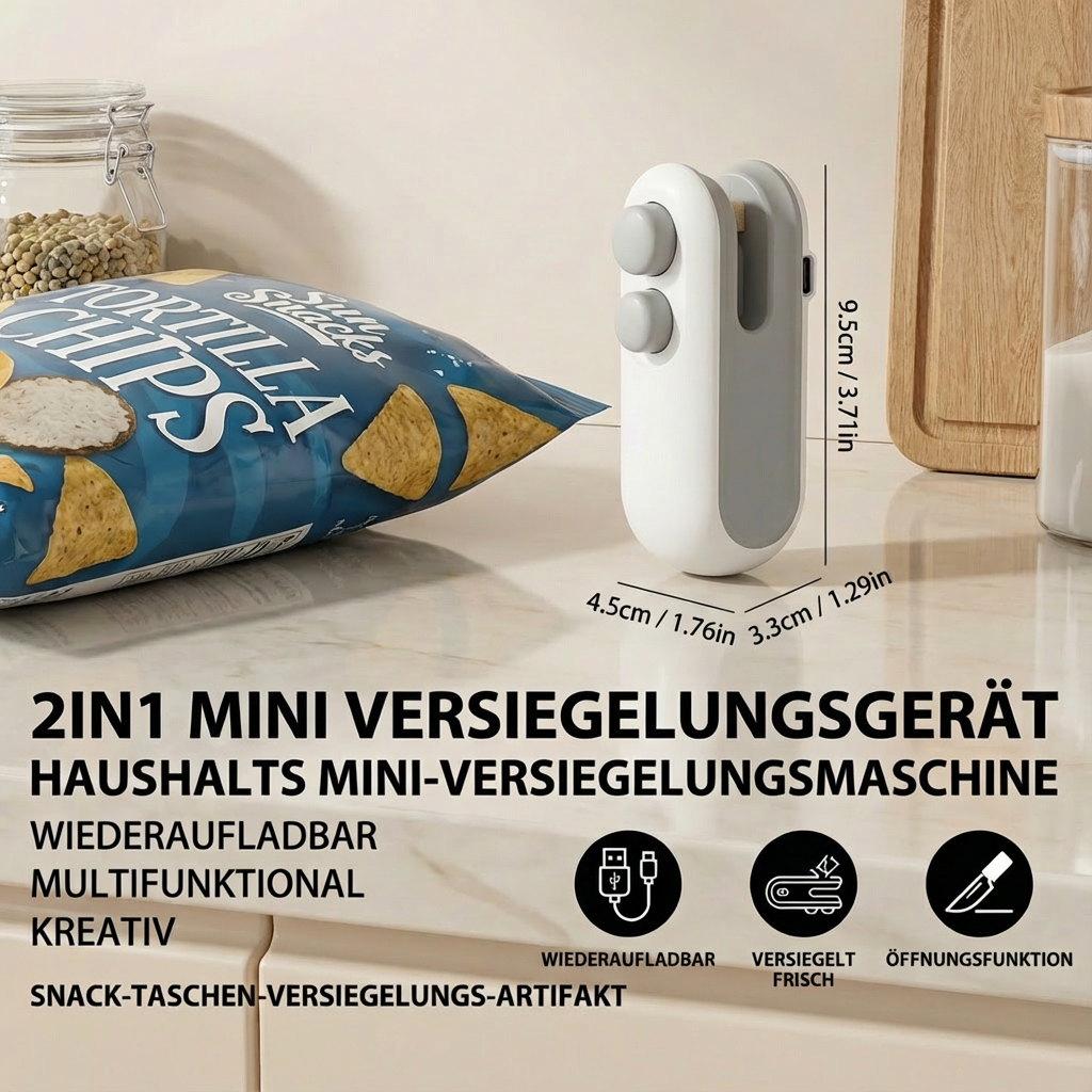 2-in-1 Mini Verzegelapparaat