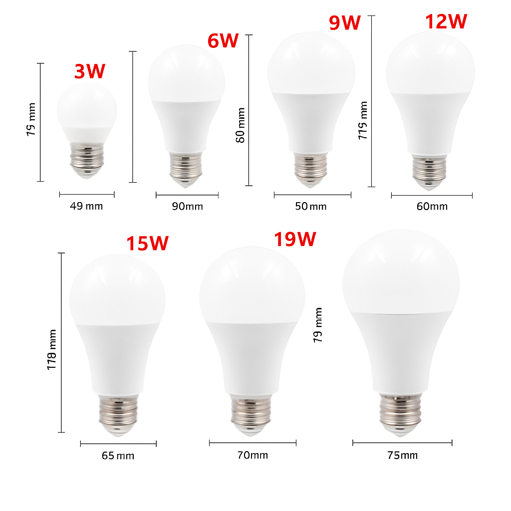 LED-Globe E27-Lamp van 3W tot 20W