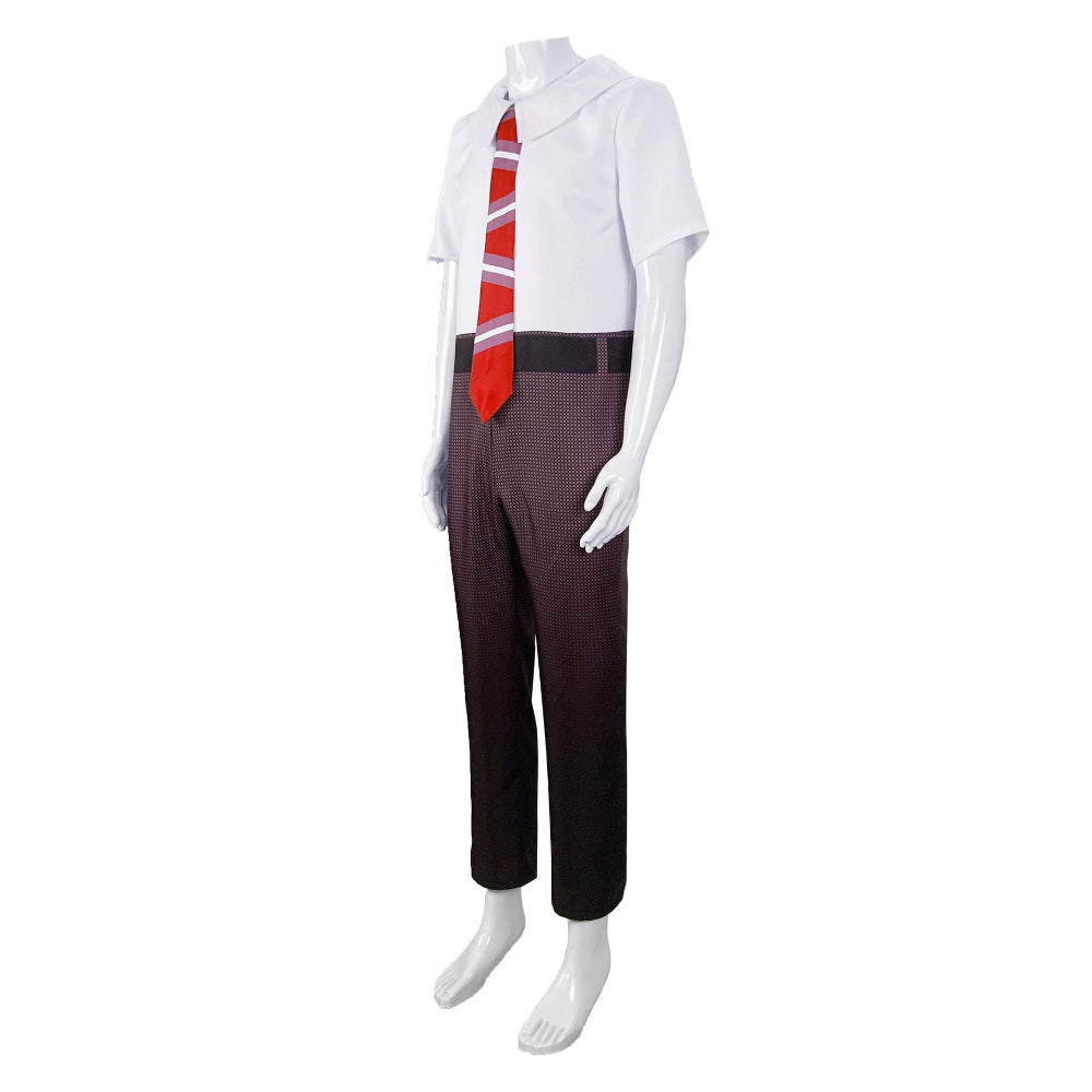 Halloween Cosplay Woede Jumpsuit Kostuum Handschoenen Stropdas Polyester Spandex