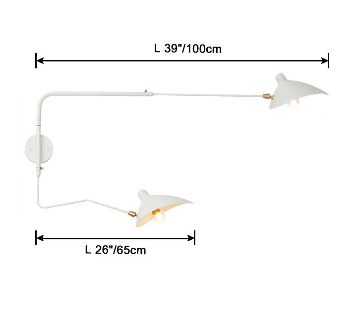 Wandlamp Met Verstelbare Armen - Dubbele Armen - Moderne Verlichting