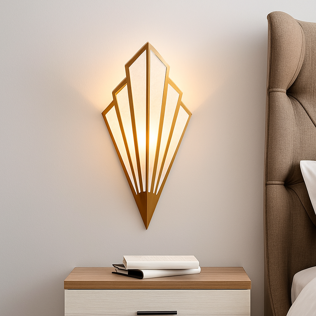 Wandgemonteerde LED-Design-Applique van gekleurd metaal
