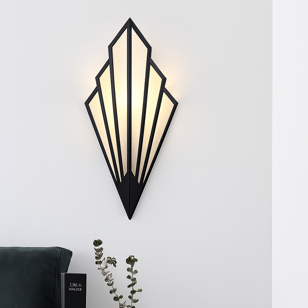 Wandgemonteerde LED-Design-Applique van gekleurd metaal