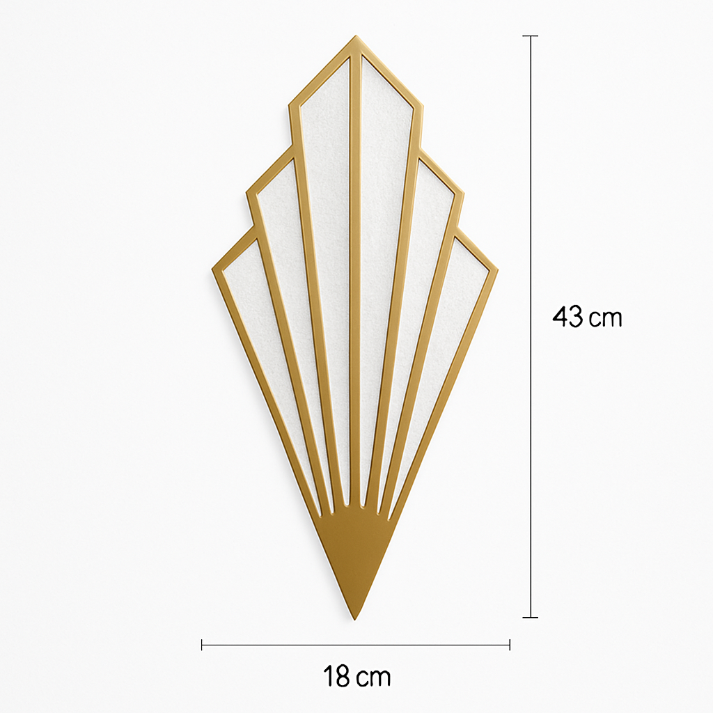 Wandgemonteerde LED-Design-Applique van gekleurd metaal