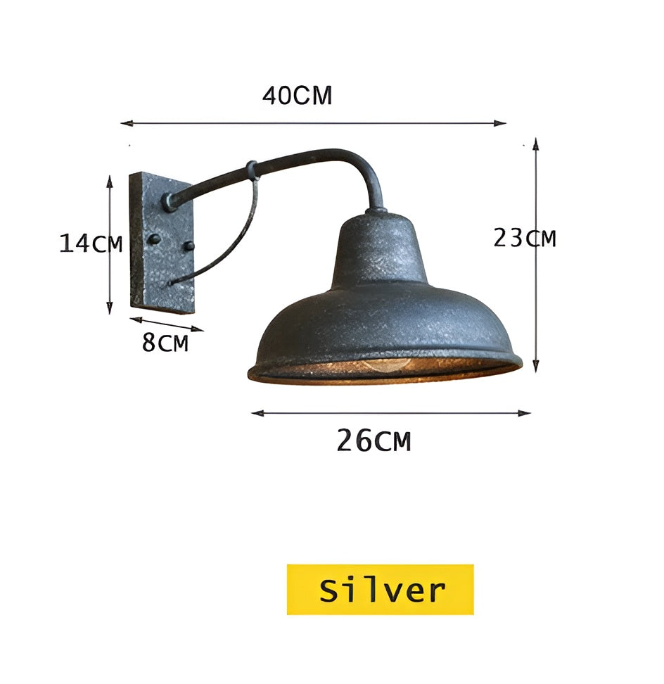 Rustieke ijzeren wandlamp - Vintage buitenverlichting