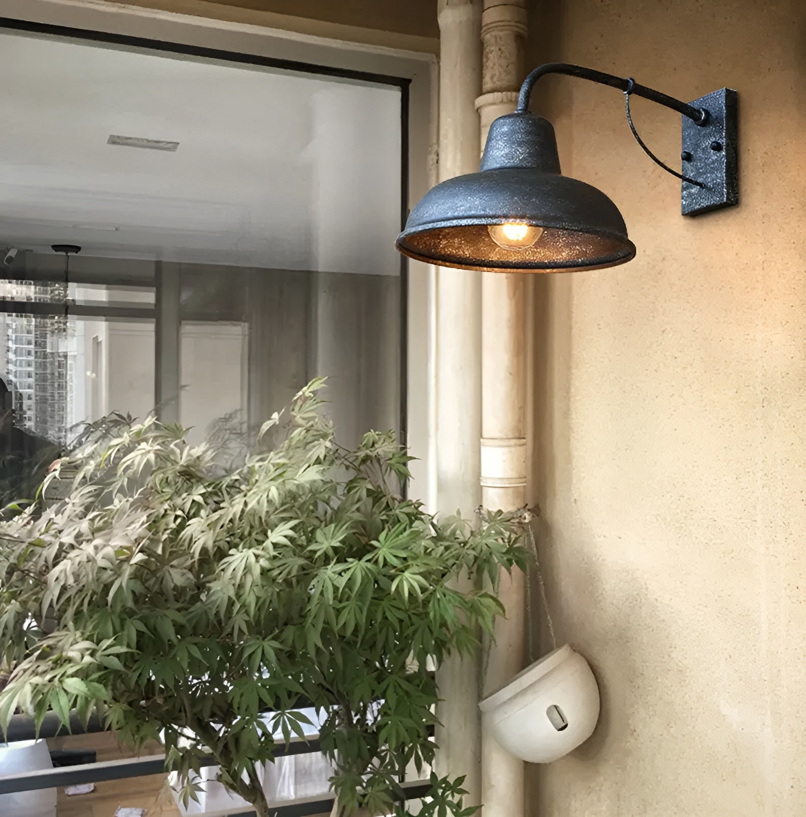Rustieke ijzeren wandlamp - Vintage buitenverlichting