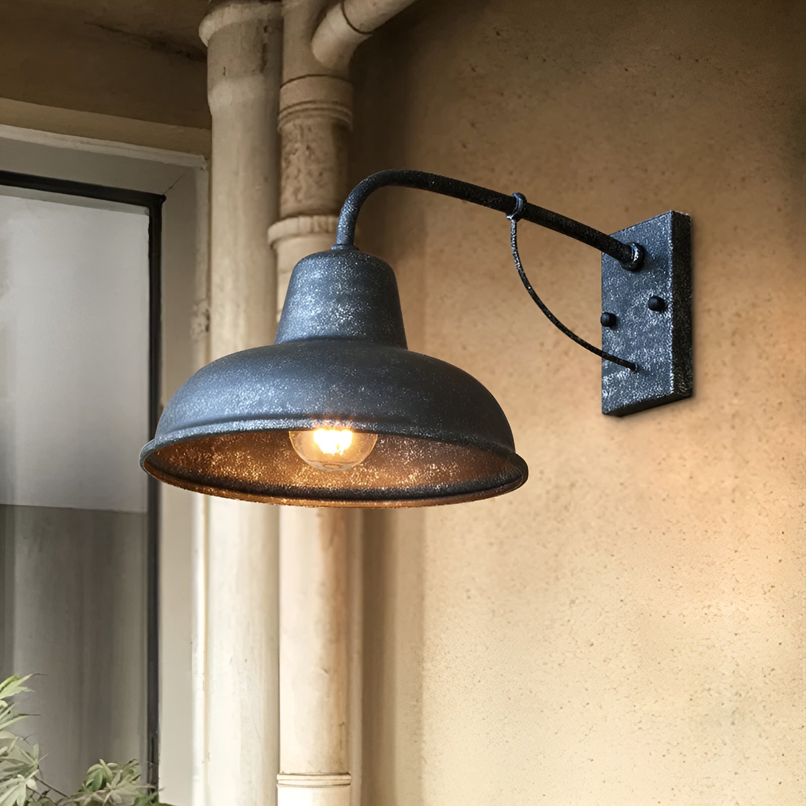 Rustieke ijzeren wandlamp - Vintage buitenverlichting