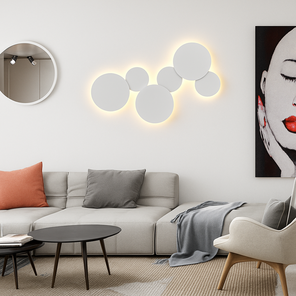 Ronde LED-Wandlamp Eclipse (enkel)