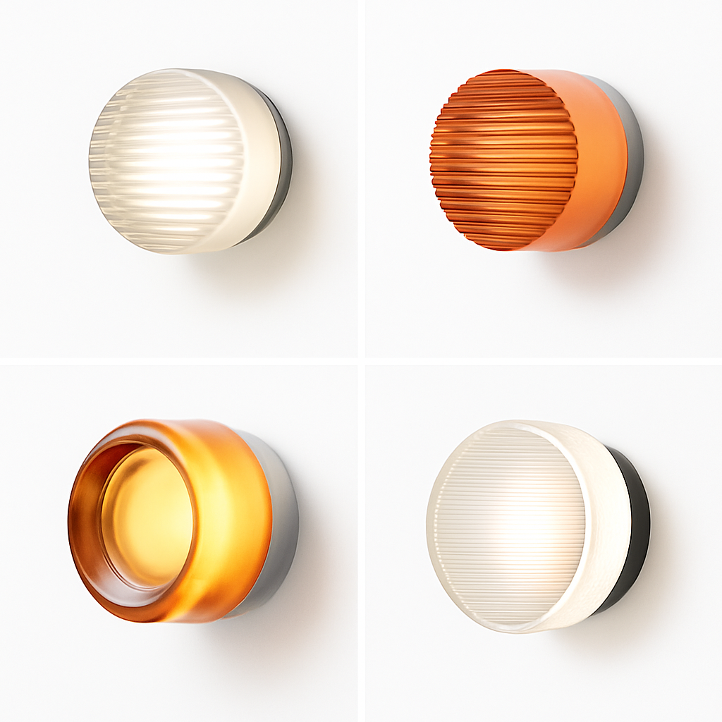 Moderne ronde Wandlamp LED Glas Wandlamp Woonkamer Gang Korridor Slaapkamer Badkamer Woondecoratie Binnenverlichting