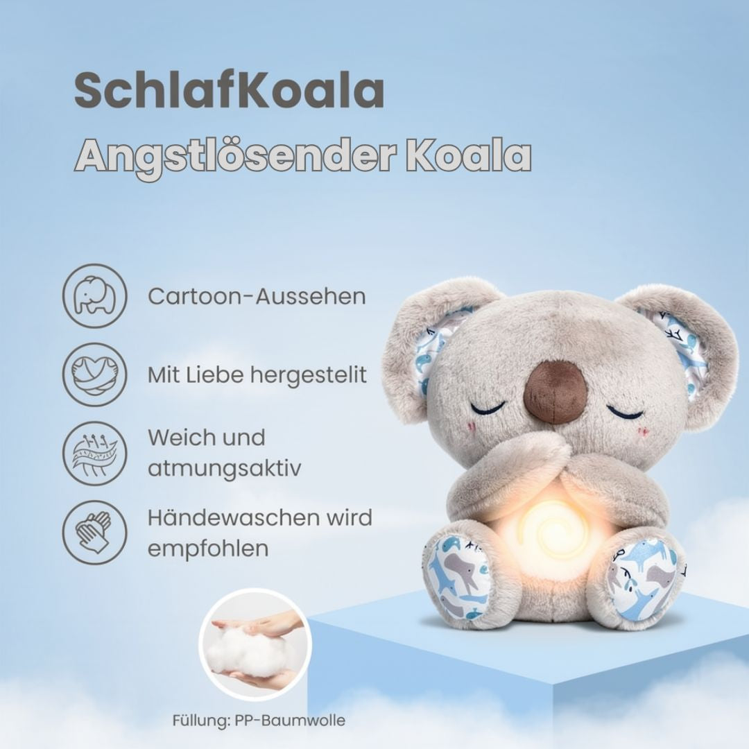 Ademend Knuffeldier | Koala Plüschdier voor Ontspanning & Slaap Hulp | SlaapKoala