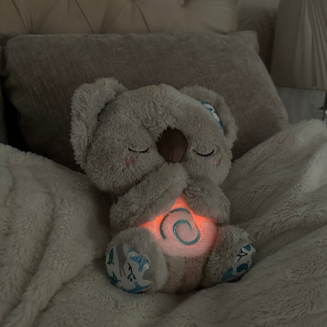 Ademend Knuffeldier | Koala Plüschdier voor Ontspanning & Slaap Hulp | SlaapKoala