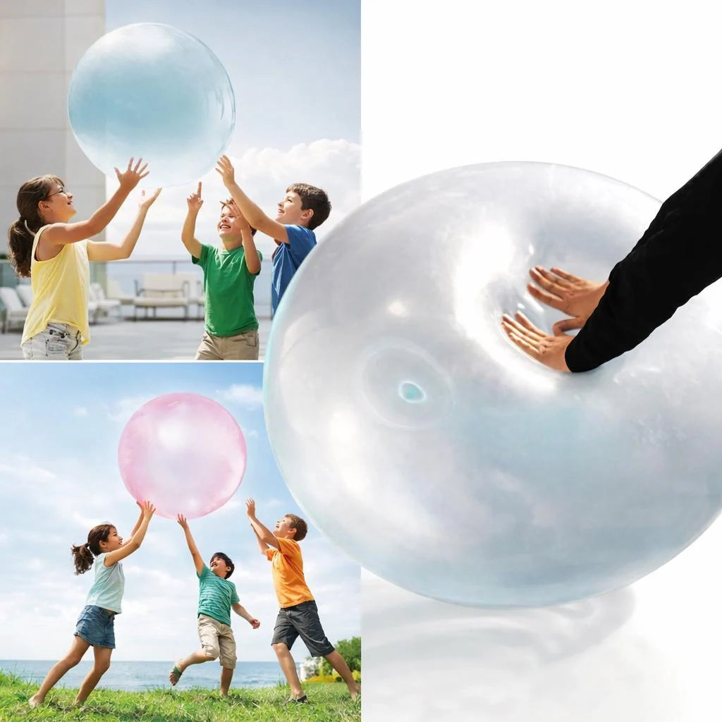Opblaasbare Speelbal XXL | Kleurrijke Gummibal voor Kinderen | BlubberBall