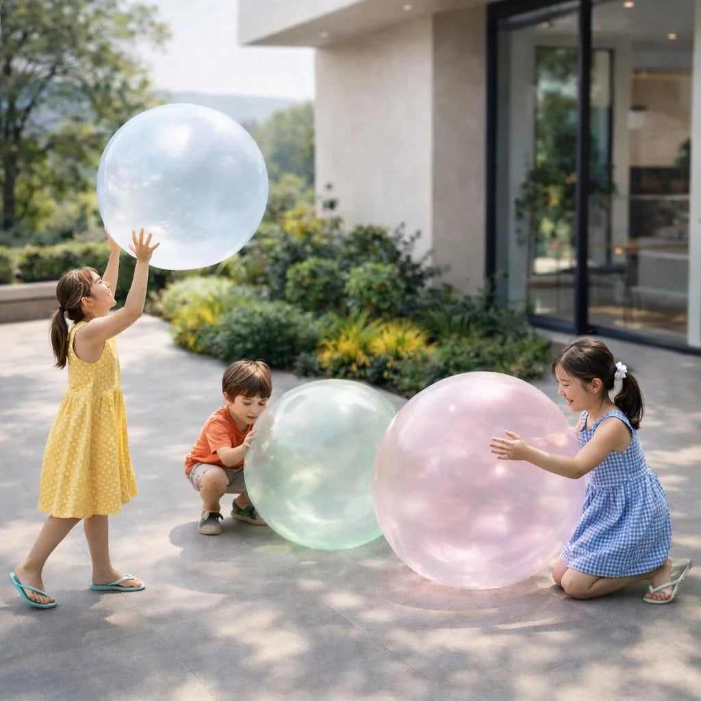 Opblaasbare Speelbal XXL | Kleurrijke Gummibal voor Kinderen | BlubberBall