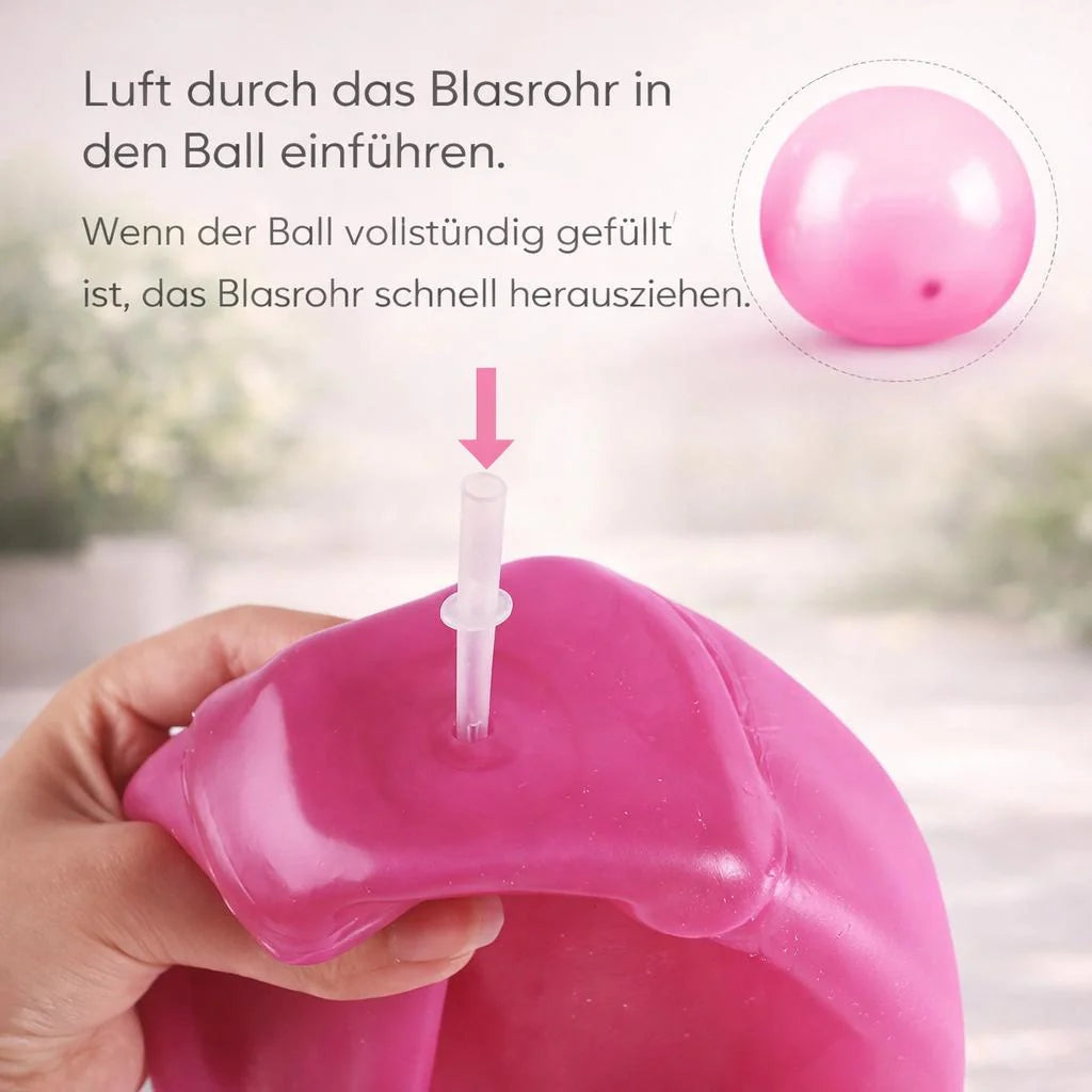 Opblaasbare Speelbal XXL | Kleurrijke Gummibal voor Kinderen | BlubberBall