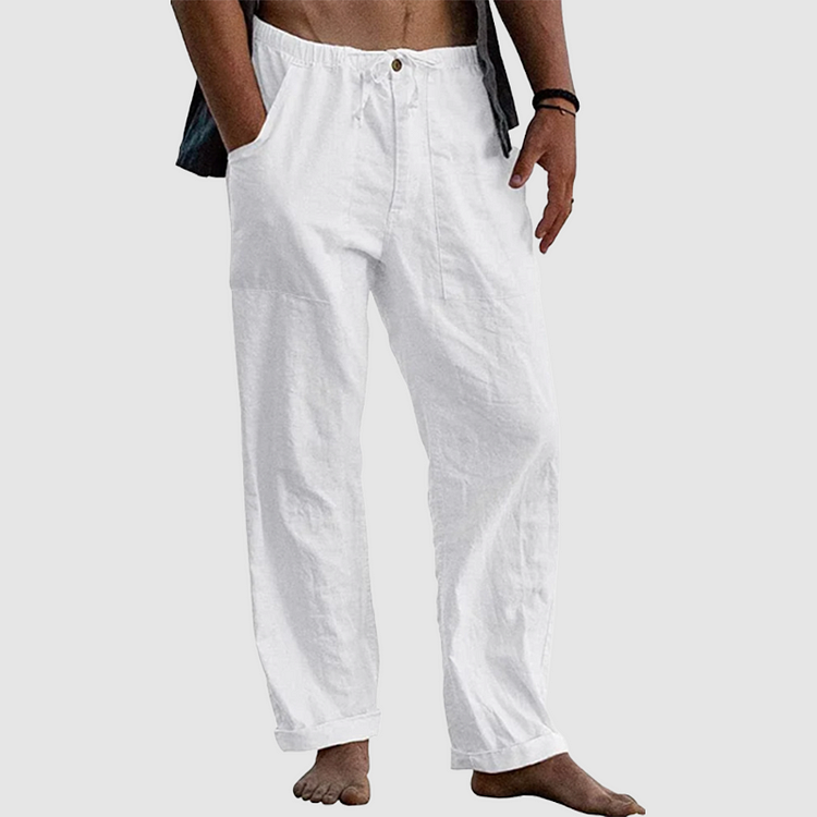 Casual linnen broek voor mannen | Werk