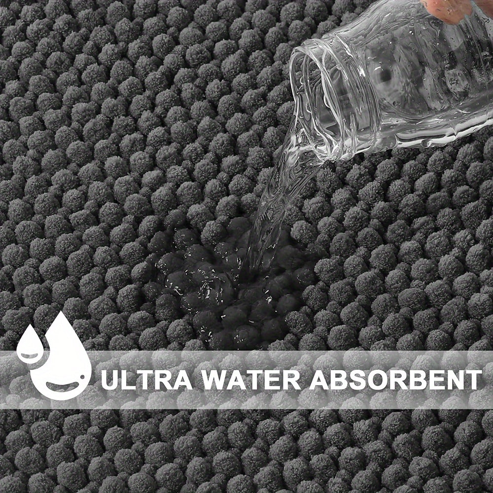 HoekZacht L-vormige Douchematt – Pluche Antislip Badmat met Hoge Absorptievermogen