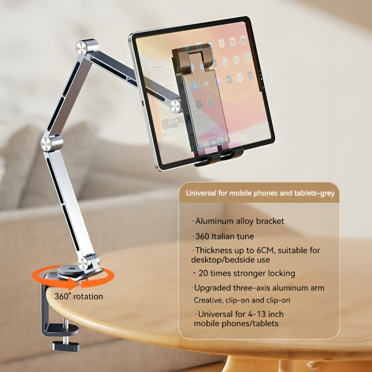 Luxoré | Steun voor Tablet en Smartphone – verstelbaar - licht - elegant
