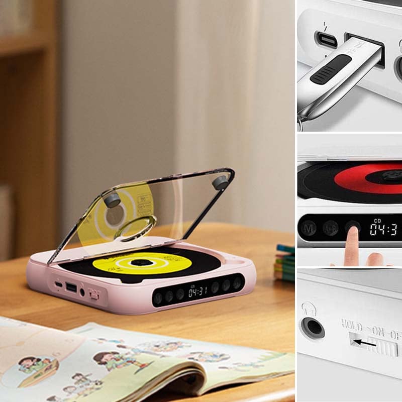Draagbare CD-speler - Bluetooth | Hi-Fi Geluid | Meerdere Kleuren