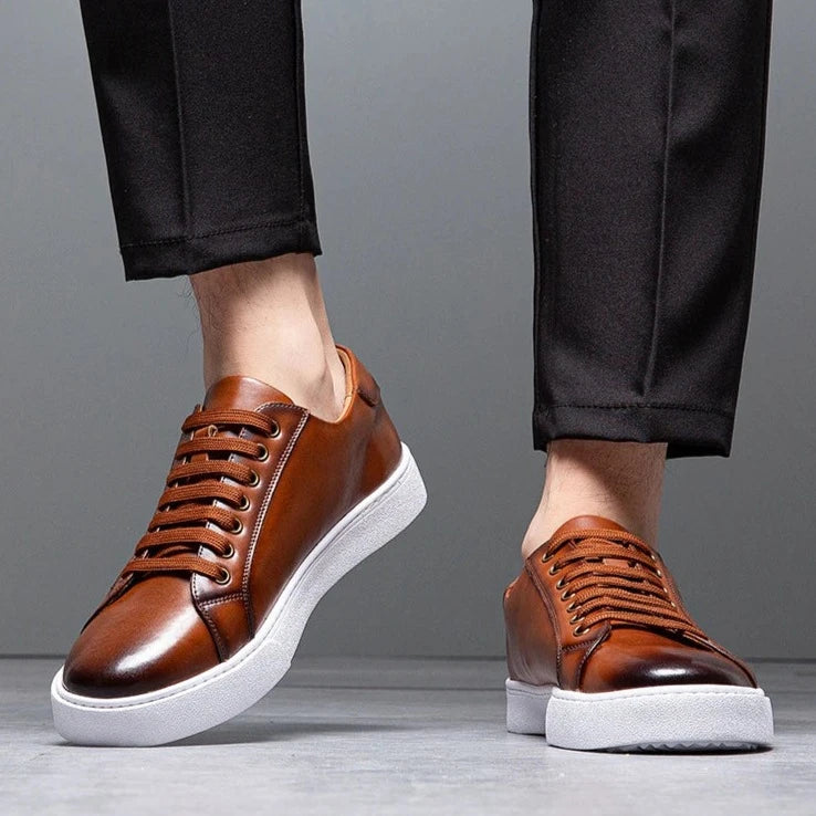Leren Sneakers Heren - Stijl & Comfort - David™