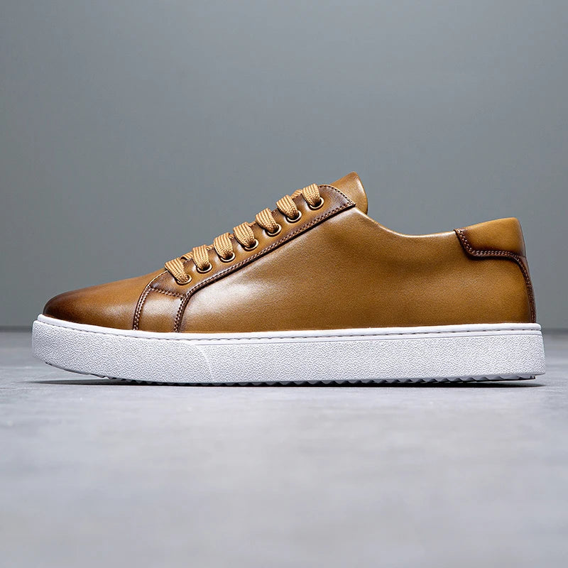 Leren Sneakers Heren - Stijl & Comfort - David™