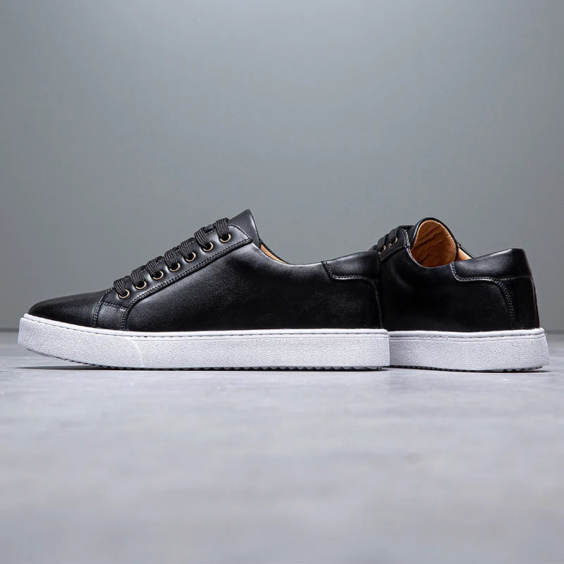 Leren Sneakers Heren - Stijl & Comfort - David™