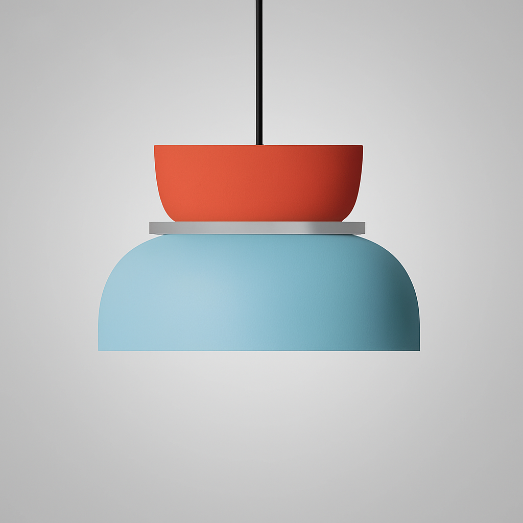 Nordic Zinklegering Dubbel-Tone Koepel Hanglamp LED 1-Licht