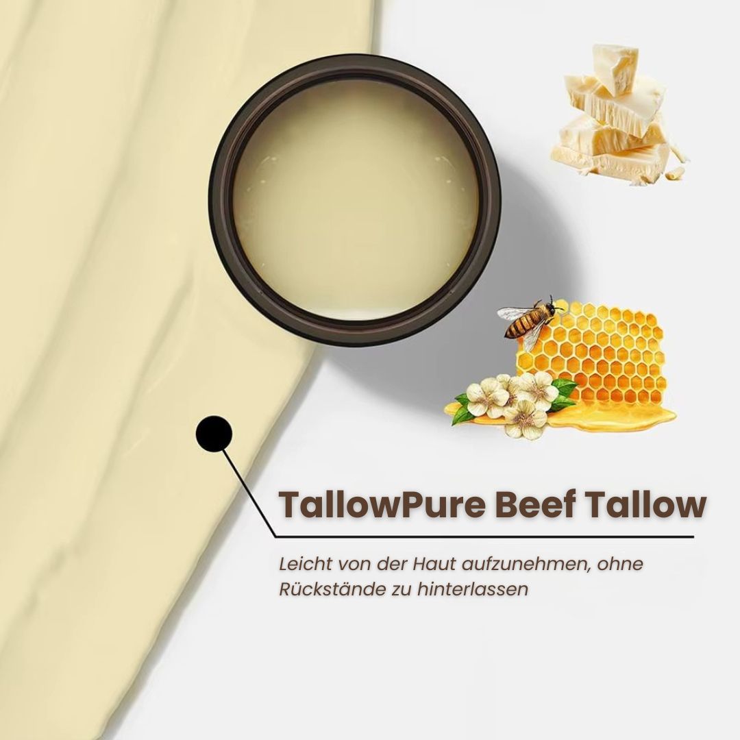 Rundvet Crème | Crème voor natuurlijke huidverzorging | Hydratatiecrème voor gezicht en lichaam | TallowPure