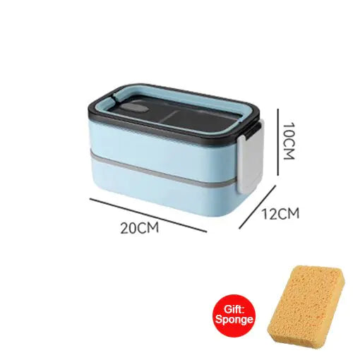2-laagse RVS Bento-Lunchbox - MealMate