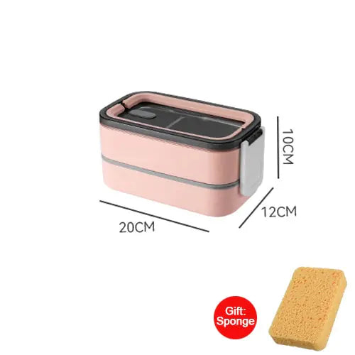 2-laagse RVS Bento-Lunchbox - MealMate