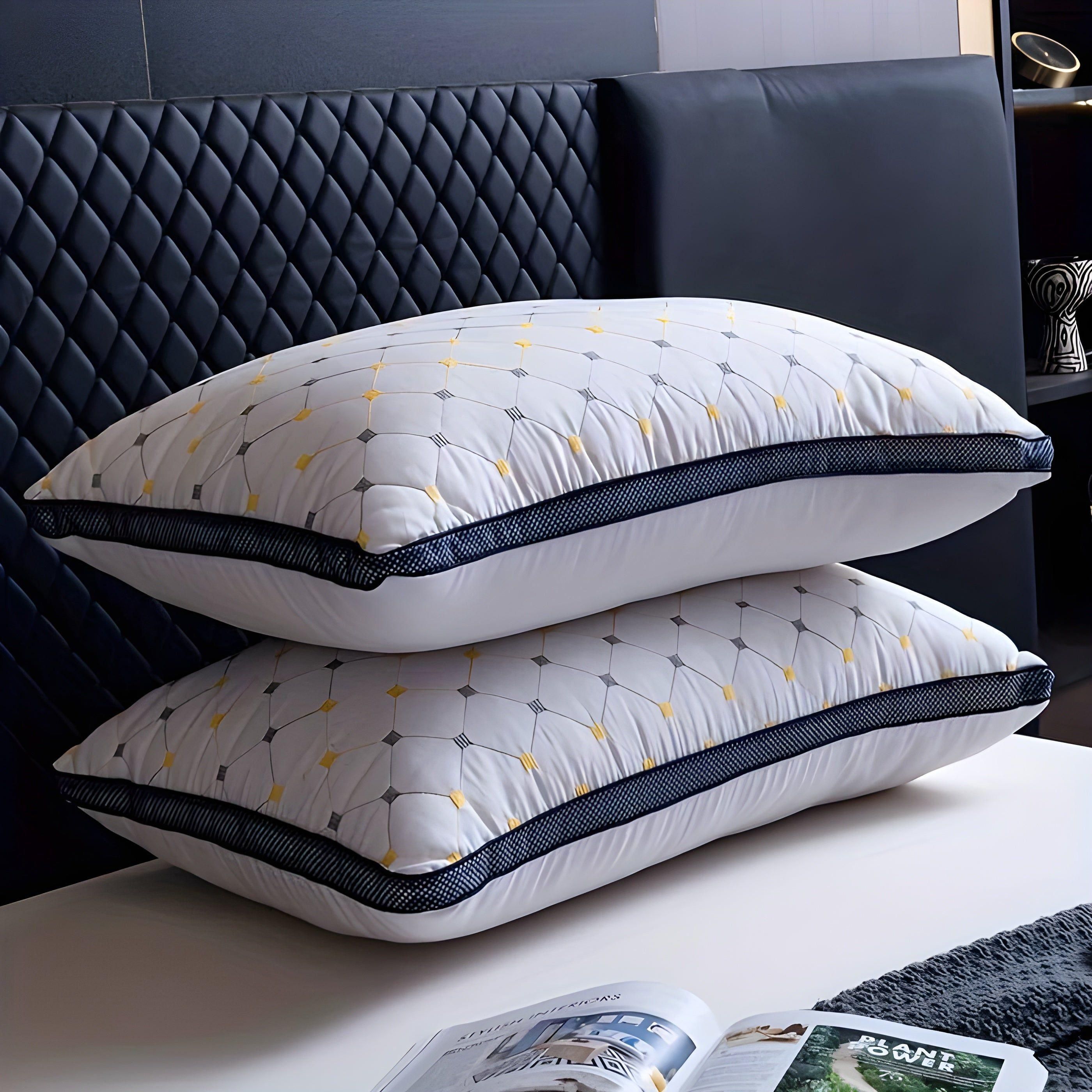 Ergonomisch Neksteunpillow voor Zijslapers - Hypoallergeen, Wasbaar, Beste Kussen voor Nekpijn
