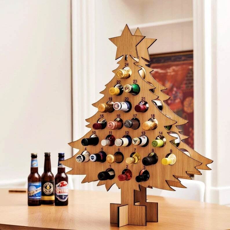 Houten Bier Adventskalender 2026 – 24 Dagen Kerst Countdown