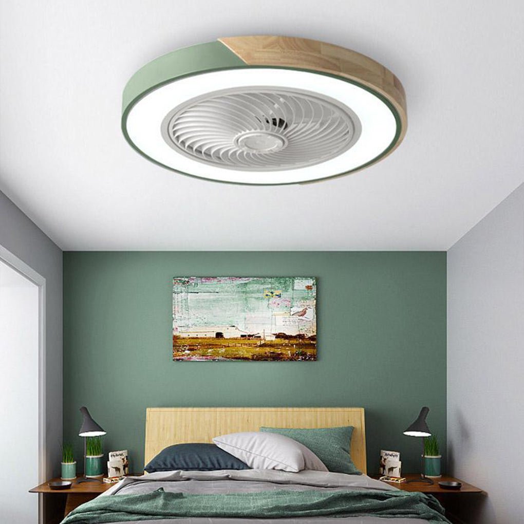 Moderne LED Plafondventilator Zonder Frame – Elegante en Stille Koeling met Afstandsbediening